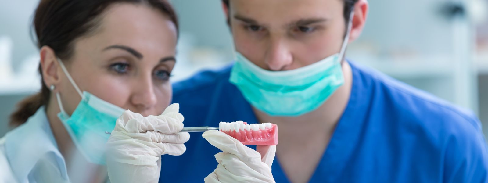 Examining implants by dentists