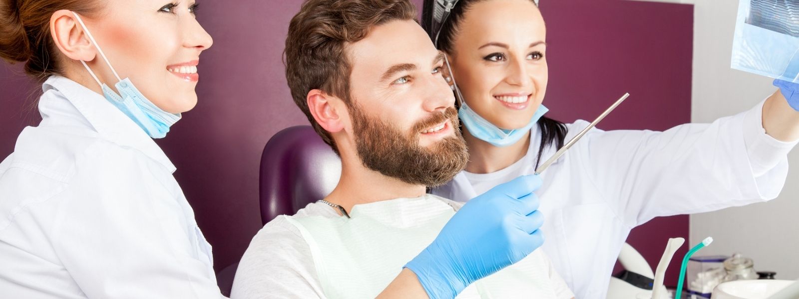 dentists with a client